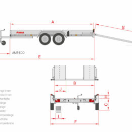 Autotraileri Anssems AMT 2000kg 4x1,88m - Image 4